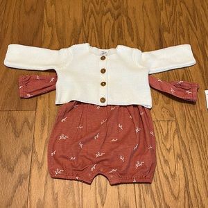 Nordstrom baby matching set 0-3m new with tags